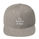 Stories & Sips Embroidered Snapback Hat (+More Colors)