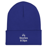 Stories & Sips Embroidered Cuffed Beanie (+More Colors)