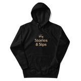 Stories & Sips Stacked Unisex Hoodie (Dark Colors)