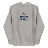 Stories & Sips Stacked Unisex Hoodie (Light Colors)