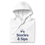Stories & Sips Stacked Unisex Hoodie (Light Colors)