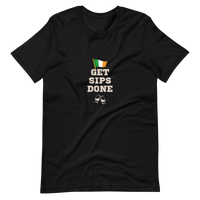 Get Sips Done Irish Whiskey Flag Unisex T-Shirt