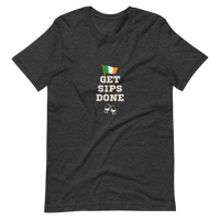 Get Sips Done Irish Whiskey Flag Unisex T-Shirt