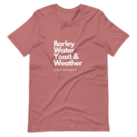 Barley, Water, Yeast & Weather Unisex T-Shirt (Dark Colors)
